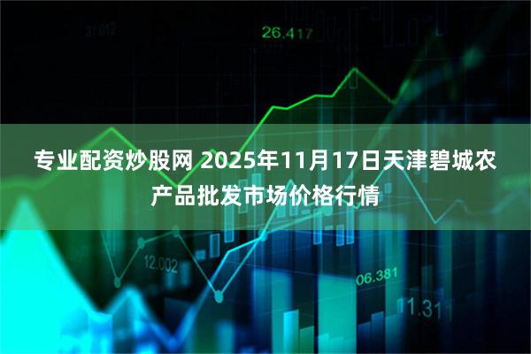 专业配资炒股网 2025年11月17日天津碧城农产品批发市场价格行情